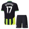 Conjunto (Camiseta+Pantalón Corto) Manchester City De Bruyne 17 Segunda Equipación 2024-25 - Niño